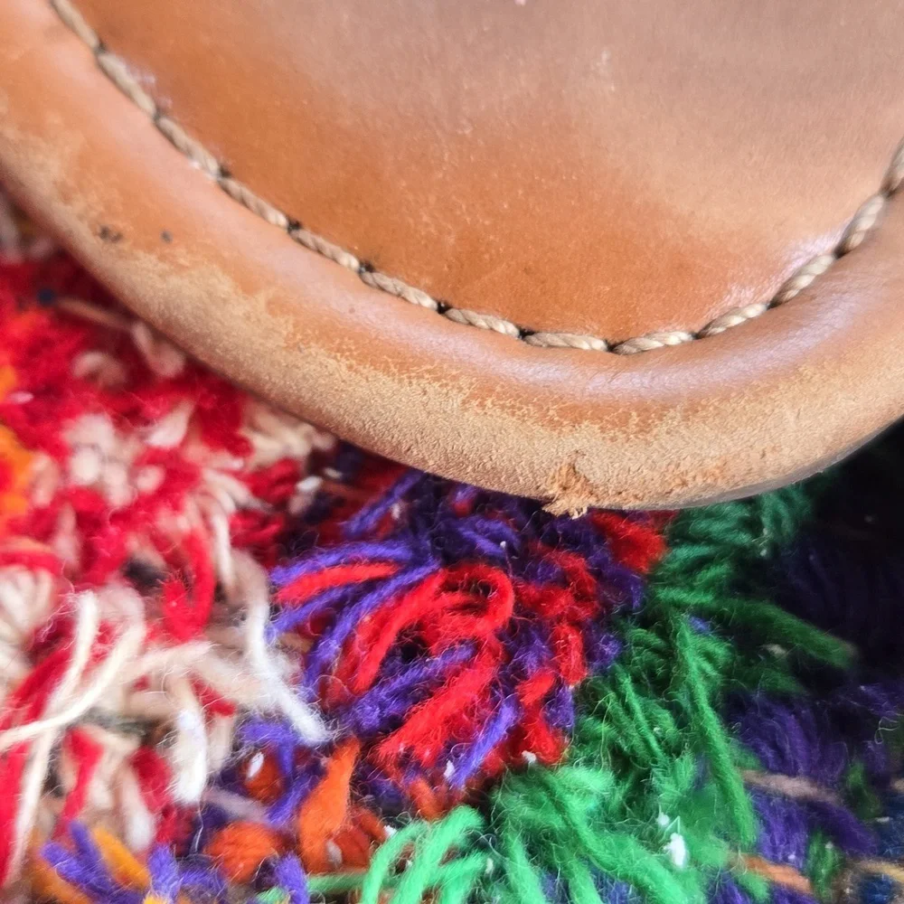 Tory Burch Cognac Brown Leather Miller Medallion Slip-on Flip Flop Sandal - Picture 10 of 17